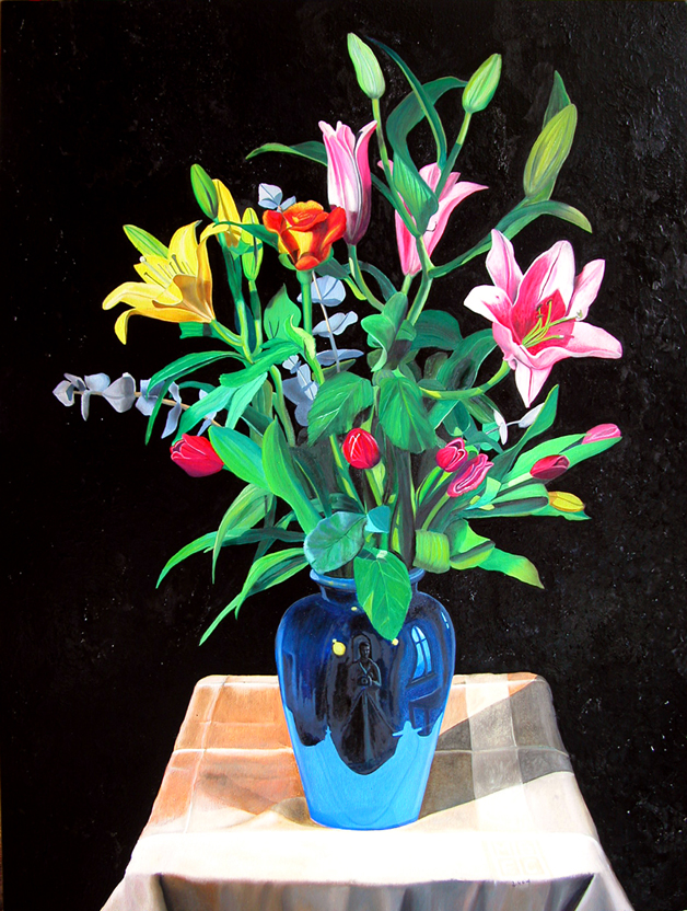 Flower Still Life An Original Oil Painting by Matthew Bates